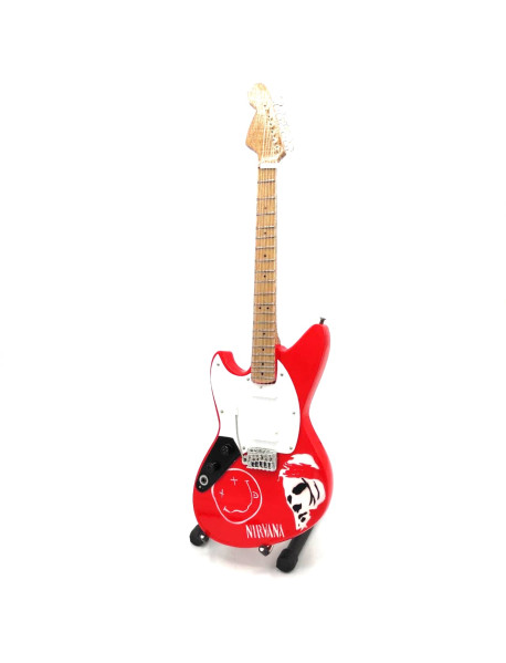  Mini gitara - štýl Nirvana - Kurt Cobain  Tribute replika 27.5cm