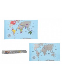 Stieracia mapa sveta 88x52 cm