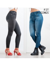 Legíny denim modré - S/M