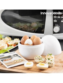 Varič na vajíčka do mikrovlnnej rúry s receptami InnovaGoods
