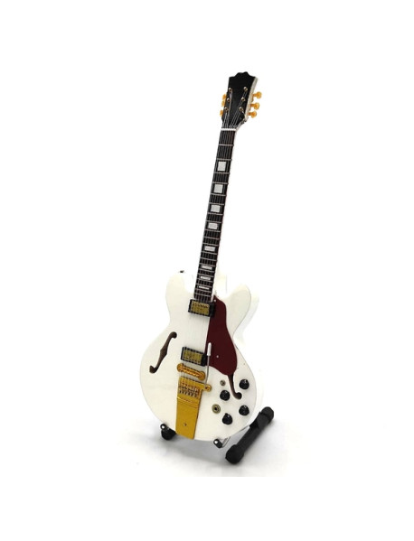  Mini gitara - štýl Neil Joung - White Falcon replika 27.5cm