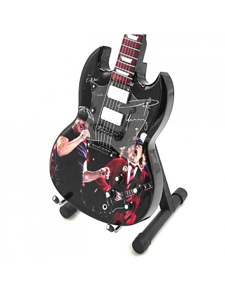 Mini gitara - štýl AC/DC - tribute SG replika 27.5cm