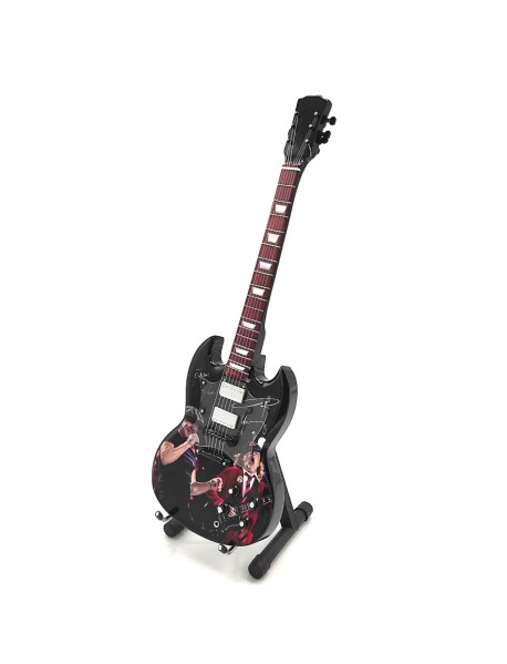Mini gitara - štýl AC/DC - tribute SG replika 27.5cm