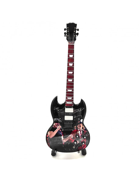 Mini gitara - štýl AC/DC - tribute SG replika 27.5cm