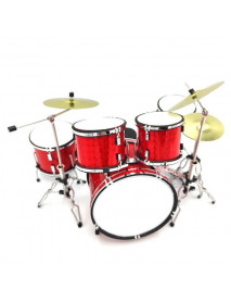 Bicie replika štýl AC/DC 15cm red chrome