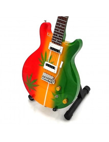 Mini gitara – štýl Bob Marley - Tribute  Ganja - replika 27.5cm