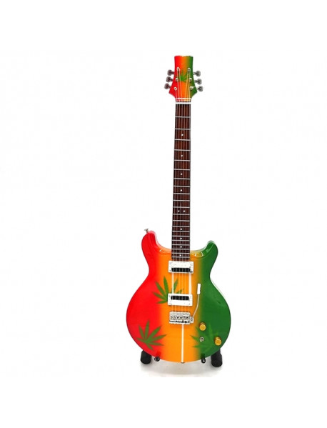 Mini gitara – štýl Bob Marley - Tribute  Ganja - replika 27.5cm