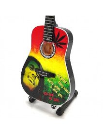 Mini gitara – štýl Bob Marley - Tribute - One Love - replika 27.5cm