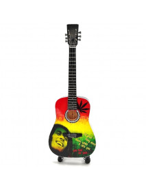 Mini gitara – štýl Bob Marley - Tribute - One Love - replika 27.5cm
