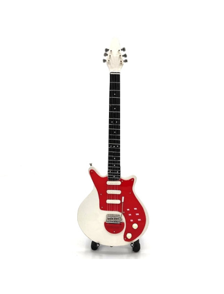  Mini gitara - štýl Queen - Brian May - Special White replika 27.5cm
