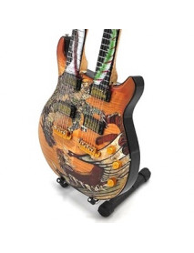 Mini gitara – štýl Carlos Santana - Double Neck Dragon Signature - replika 27.5cm