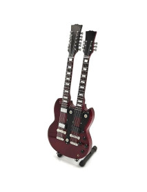 Mini gitara - štýl Double Neck Jimmy Page - Led Zeppelin replika 27.5cm