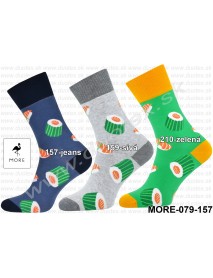 Pánske ponožky More-079-157 - sushi zelené veľkosť 39-42