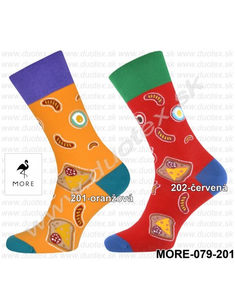 Pánske ponožky More-079-201 v.39-42 oranžová
