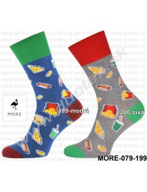 Pánske ponožky More-079-199 červená 43-46
