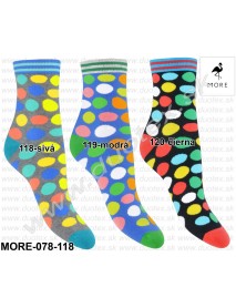 Dámske ponožky More-078-118 modrá 39-42