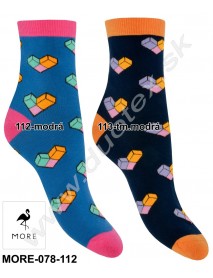 Dámske ponožky More-078-112 tmavo modré 35-38