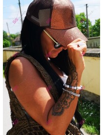 Dámska šiltovka s brokátom