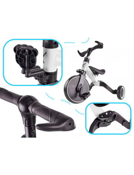 BEŽECKÁ TROJKOLKA TRIKE FIX MINI 3 V 1 S PEDÁLMI BIELEJ FARBY