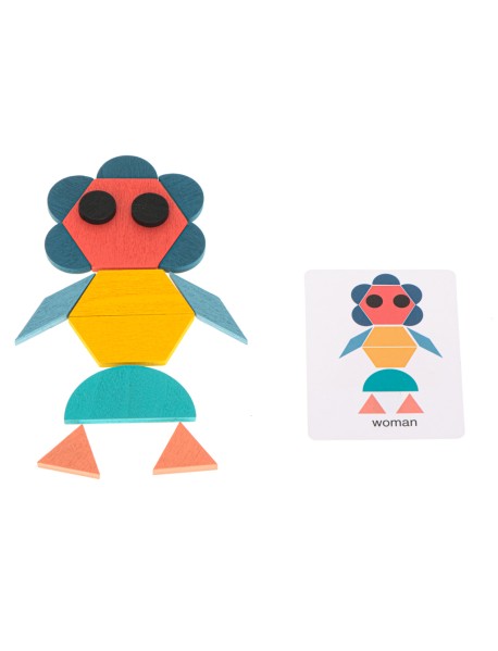 Drevené puzzle montessori 180 dielikov