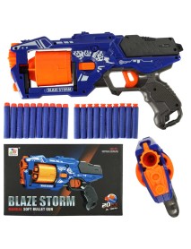 Pištoľ na penové šípky Blaze Storm + 20 šípok modrá