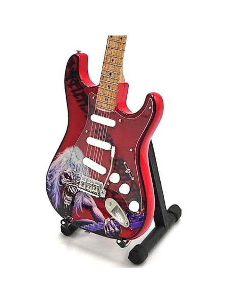  Mini gitara - štýl Iron Maiden - Tribute  Eddie replika 27.5cm