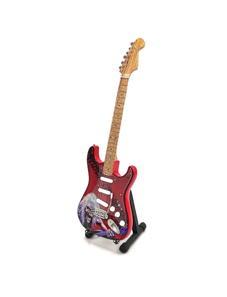  Mini gitara - štýl Iron Maiden - Tribute  Eddie replika 27.5cm