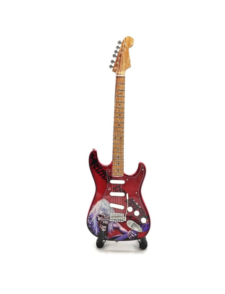  Mini gitara - štýl Iron Maiden - Tribute  Eddie replika 27.5cm