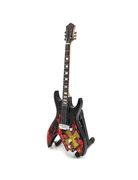  Mini gitara - štýl Metallica - James Hetfield  Brown Cross replika 27.5cm