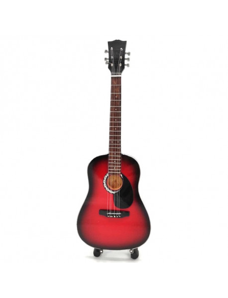 Mini gitara - štýl The Beatles John Lennon acoustic sunburst - replika 27.5cm