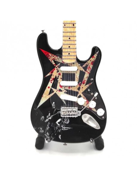 Mini gitara – štýl Metallica - Tribute stratocaster replika 27.5cm