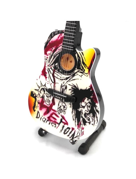  Mini gitara - štýl Mötley Crüe - Nikki Sixx  Heroin Diaries replika 27.5cm