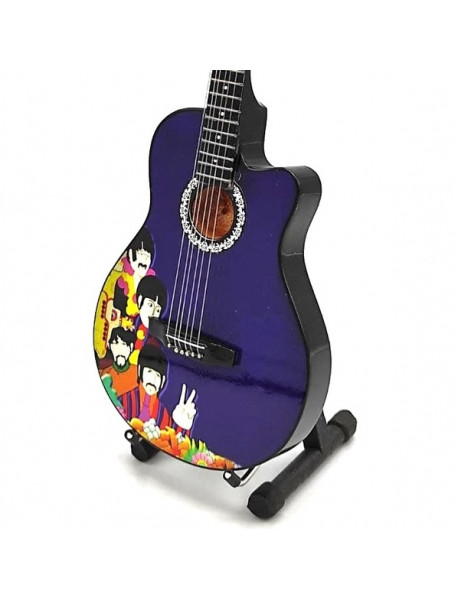 Mini gitara – štýl The Beatles - Tribute  Yellow Submarine Classic Replika 27.5cm