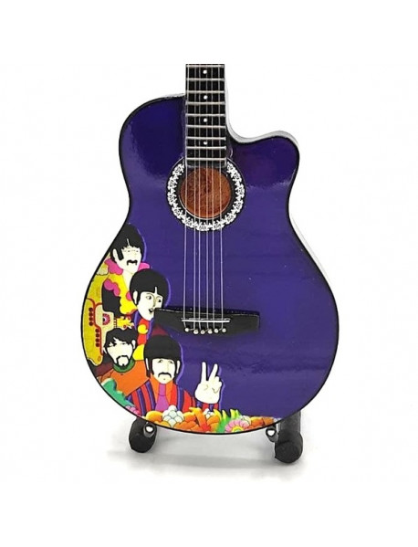 Mini gitara – štýl The Beatles - Tribute  Yellow Submarine Classic Replika 27.5cm