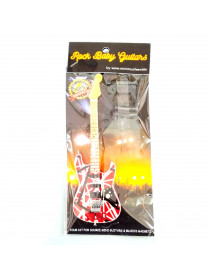Mini gitara – štýl Van Halen - replika mini gitary 15,5cm - 49 Mini gitara – štýl Van Halen - replika mini gitary 15,5cm - 49