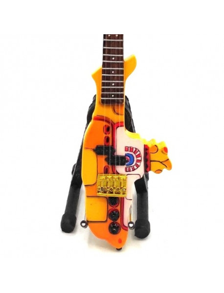 Mini gitara – štýl Yellow Submarine - Paul McCartney - Bass Replika 27.5cm